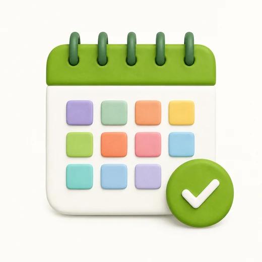 Calendrier annuel illustré
